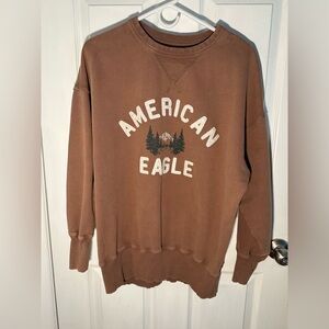 American Eagle Outfitters Brown Women’s Crewneck Sweatshirt - Size XS